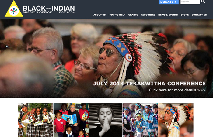 Catholic Church website, non-profit website, non-profit ad agency