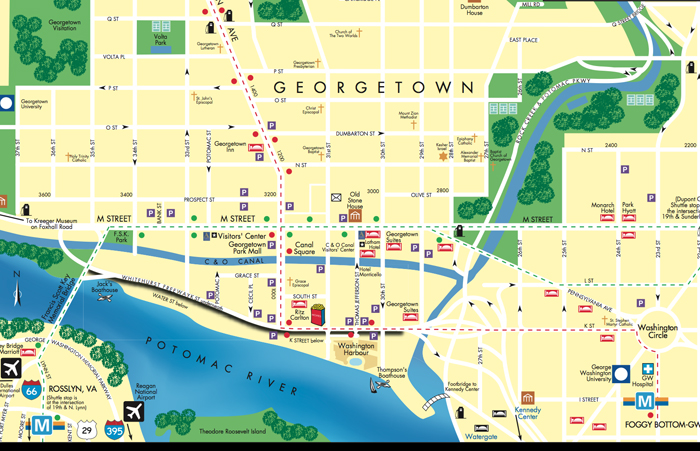 georgetown map, dc map design agency