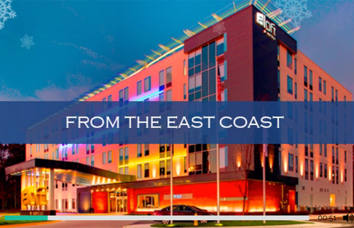 Hotel firm holiday card
