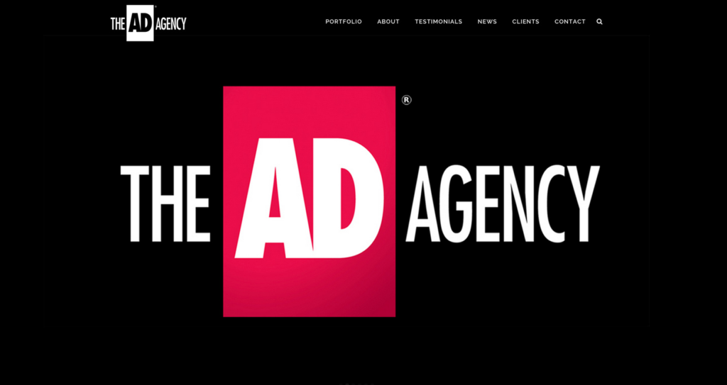 The AD Agency new website, advertising agency website,