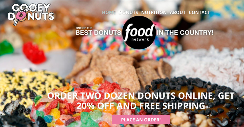 Gooey Donuts order online nationwide free shipping