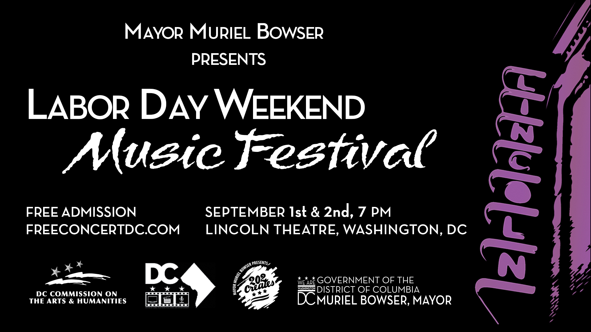 DC Commission on the Arts and Humanities- Labor Day Music Festival